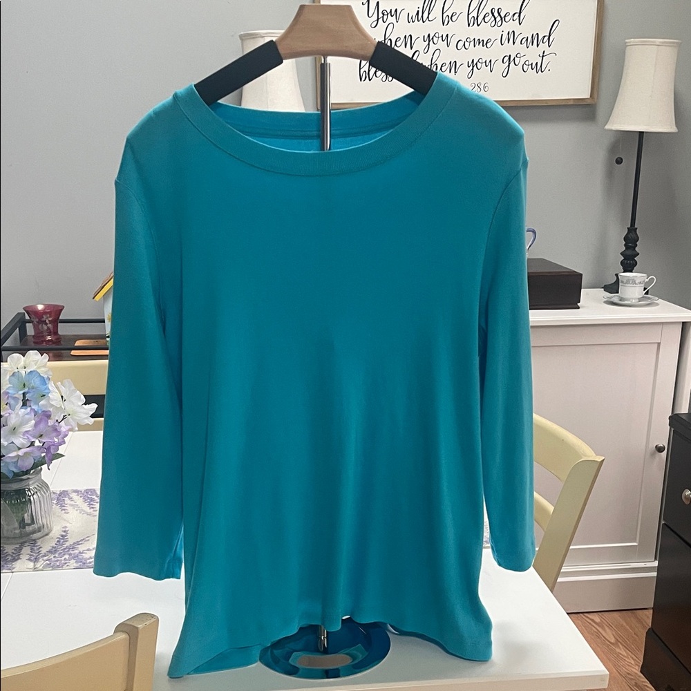 Summer Sale Markdown 🆕❤️W/O Tags Kim Rogers Turquoise Top